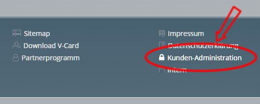 Button Kunden-Administration