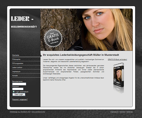 Business-Homepage Erstellung